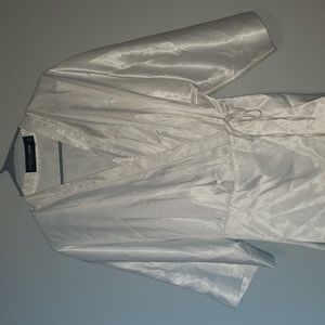 Cream Wrap Blouse Size Med